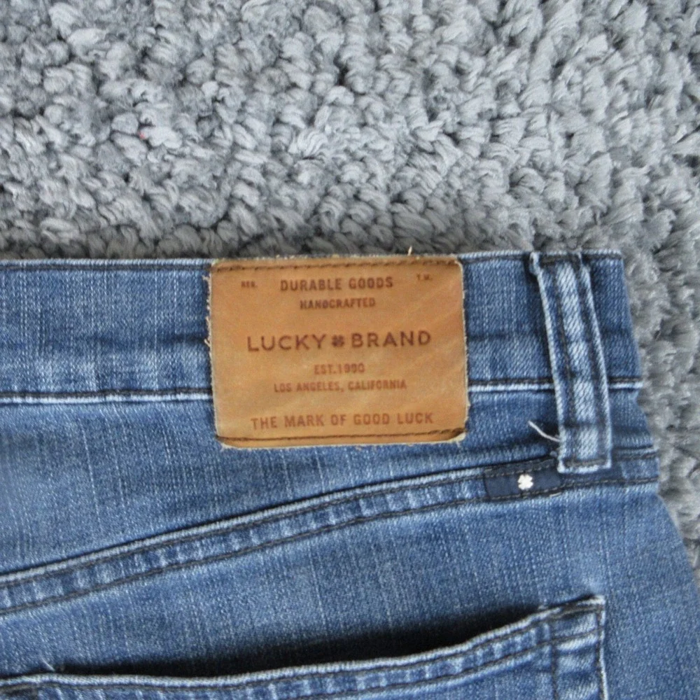Lucky Brand Jeans Mens 36x32 Blue Denim 121 Slim 37x30.5*